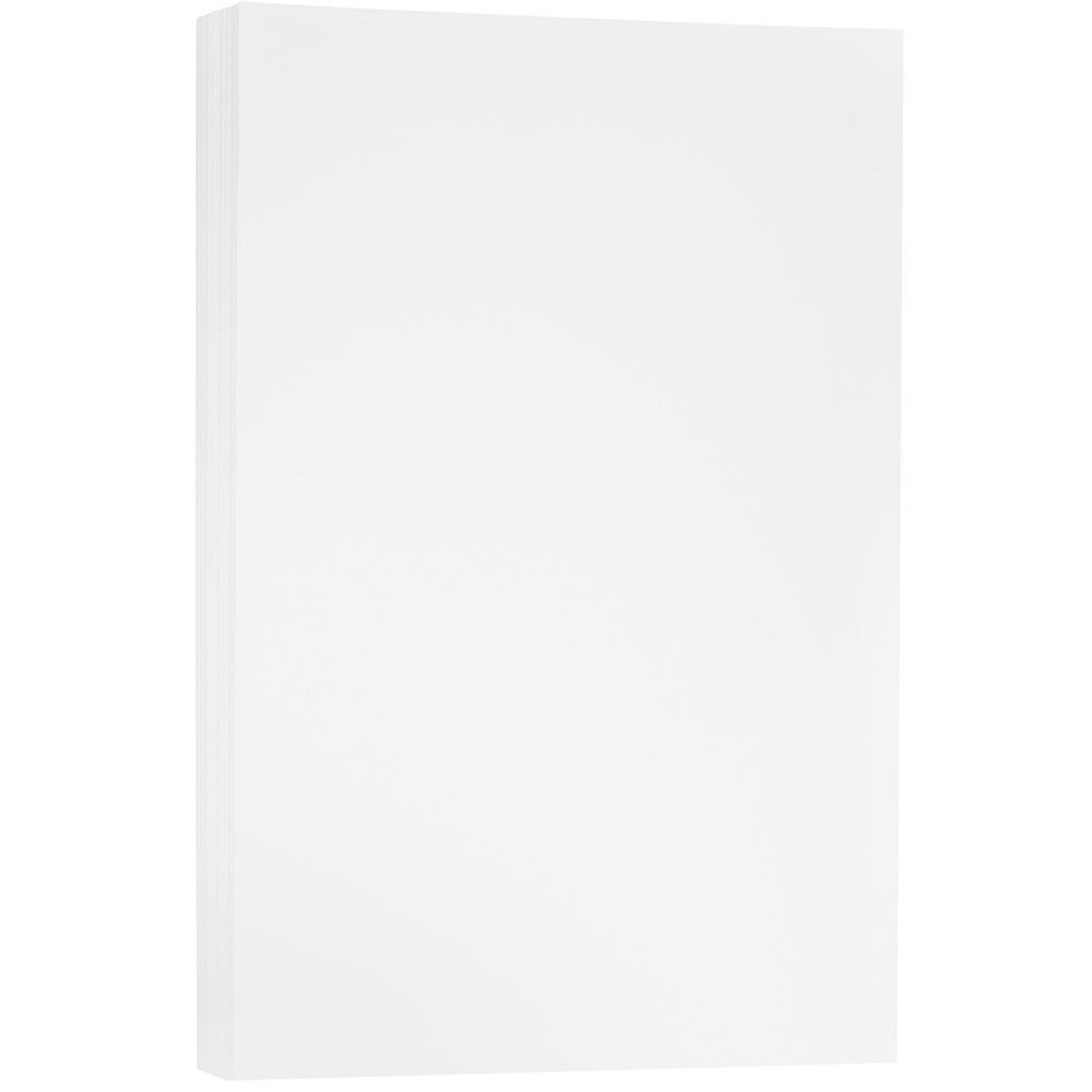 JAM Paper Strathmore 80 lb. Cardstock Paper, 11 x 17, Bright White, 50 Sheets/Pack (41747390)