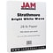 JAM Paper® Strathmore Paper - 8.5 x 11 - 28lb Bright White Wove - 100/pack