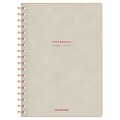AT-A-GLANCE Twinwire Professional Notebooks, 9.75 x 7.5, Ruled, 80 Sheets, Tan/Red (YP140-07)