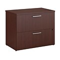 Bush Business Furniture Emerge 36W 2 Drawer Lateral File, Harvest Cherry (300SFL236CSK)