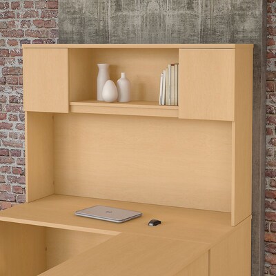 Bush Business Furniture Emerge 60W Hutch, Natural Maple, Installed (22HT60ACKFA)