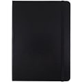JAM Paper Hardcover Notebook with Elastic, Medium Journal, 5 x 7, Black, 100 Lined Sheets, Sold Indi