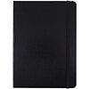 JAM Paper® Hardcover Notebook with Elastic, Medium Journal, 5 x 7, Black, 100 Lined Sheets, Sold Ind