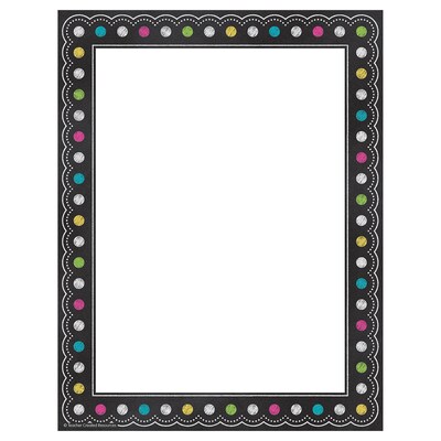 Teacher Created Resources Chalkboard Brights Computer Paper, 50 Sheets Per Package (TCR5837)