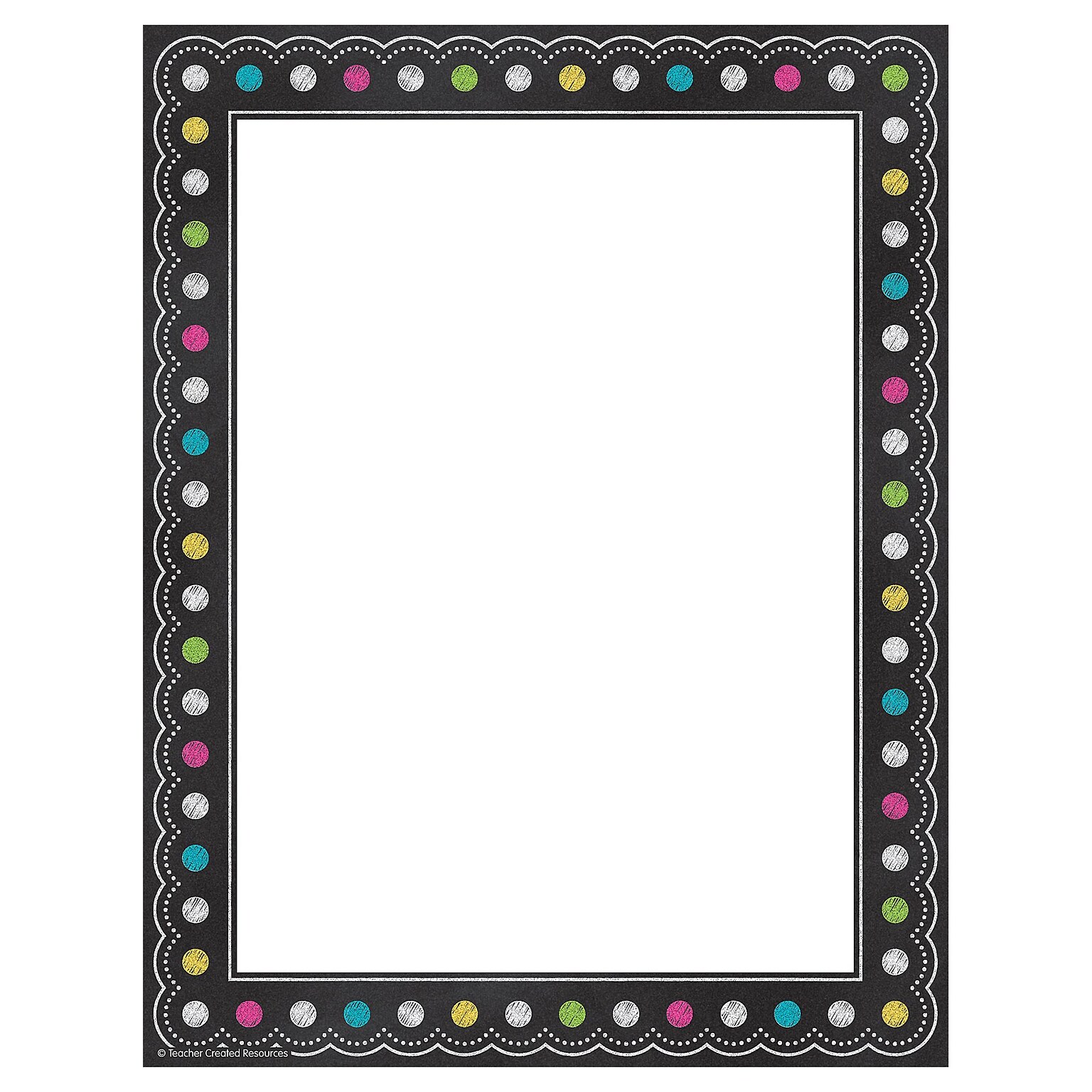 Teacher Created Resources Chalkboard Brights Computer Paper, 50 Sheets Per Package (TCR5837)