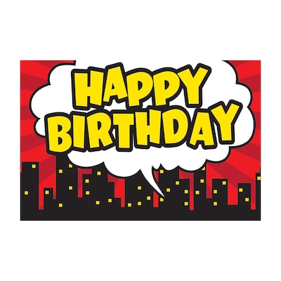 Teacher Created Resources Superhero Happy Birthday Glossy Personal Postcards, Multicolor, 30/Pack (TCR5605)