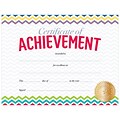 Creative Teaching Press Chevron Certificate of Achievement Large Awards 8-1/2x11, Pack of 50 (TCR2536)