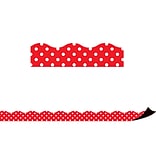 Teacher Created Resources Red Polka Dots Magnetic Border (TCR77255)