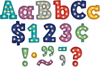 Teacher Created Resources 4 Marquee Bold Block Letters Combo Pack (TCR5866)