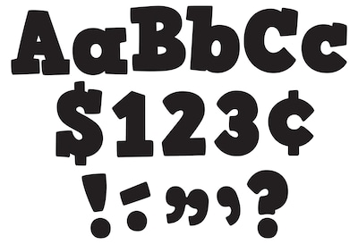 Teacher Created Resources 4 Black Bold Block Letters Combo Pack (TCR5822)