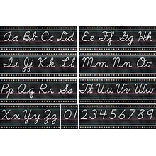 Teacher Created Resources Chalkboard Brights Cursive Writing Bulletin Board Display Set (TCR5858)