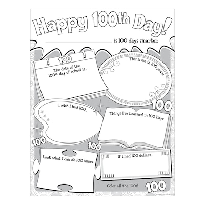 Teacher Created Resources 22 x 17 Happy 100th Day Poster Pack  (TCR5640)