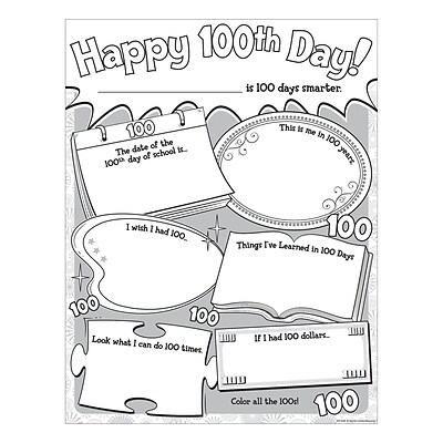 Teacher Created Resources 22 x 17 Happy 100th Day Poster Pack  (TCR5640)