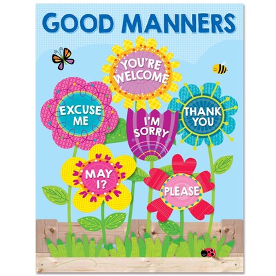 Creative Teaching Press 22 x 17 Garden of Good Manners Chart (CTP5556)