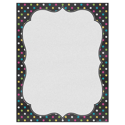 Teacher Created Resources 22 x 17 Chalkboard Brights Blank Chart (TCR7533)