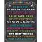 Teacher Created Resources 22 x 17" Chalkboard Brights Classroom Rules Chart (TCR7565)