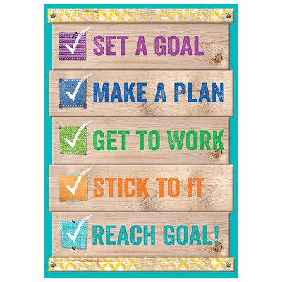 Creative Teaching Press 19 x 13 Set a goal Inspire U Poster (CTP7290)