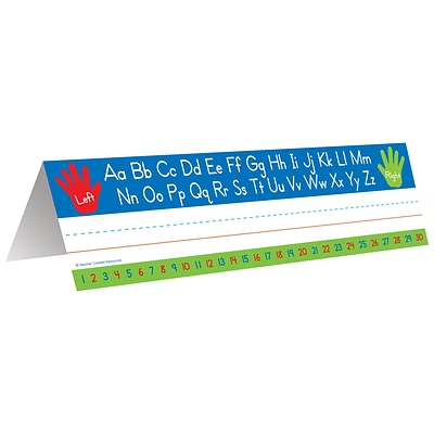Teacher Created Resources Left/Right Alphabet Name Plates, 3.5 x 11.5, 36/Pack (TCR5723)