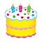 TREND 6 Birthday Cake, Multi-Colored (T-10092)