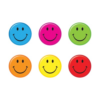 TREND 6 Smiley Faces, Assorted Colors (T-10638)