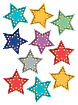 Teacher Created Resources 6 Marquee Stars, Assorted Colors (TCR5870)