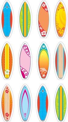 Teacher Created Resources 2-5/8 Surfboards,  Assorted Colors (TCR5537)