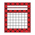 Teacher Created Resources Red Plaid Incentive Charts Red and Black 36 Charts Per Pack (TCR5696)