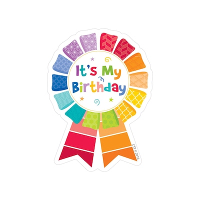 Creative Teaching Press Painted Palette Happy Birthday Badge, 36 ct. (CTP1066)