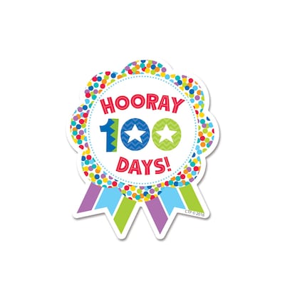 Creative Teaching Press Hooray 100 Days! Ribbon Reward Badge, 36 ct. (CTP1800)