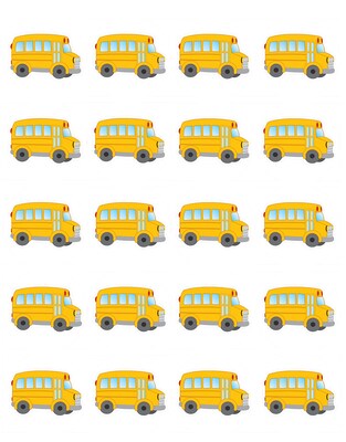 Teacher Created Resources School Bus Stickers, Pack of 120 (TCR5651)