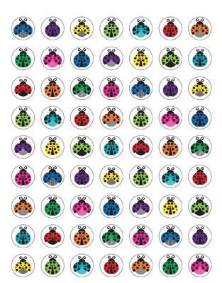 Teacher Created Resources Colorful Ladybug 378 Stickers Per Pack ( TCR5604)