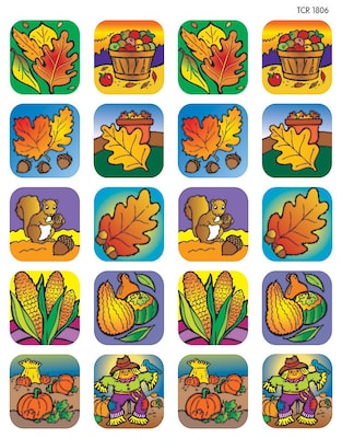 Teacher Created Resources Fall Stickers, Pack of 120 (TCR1806)