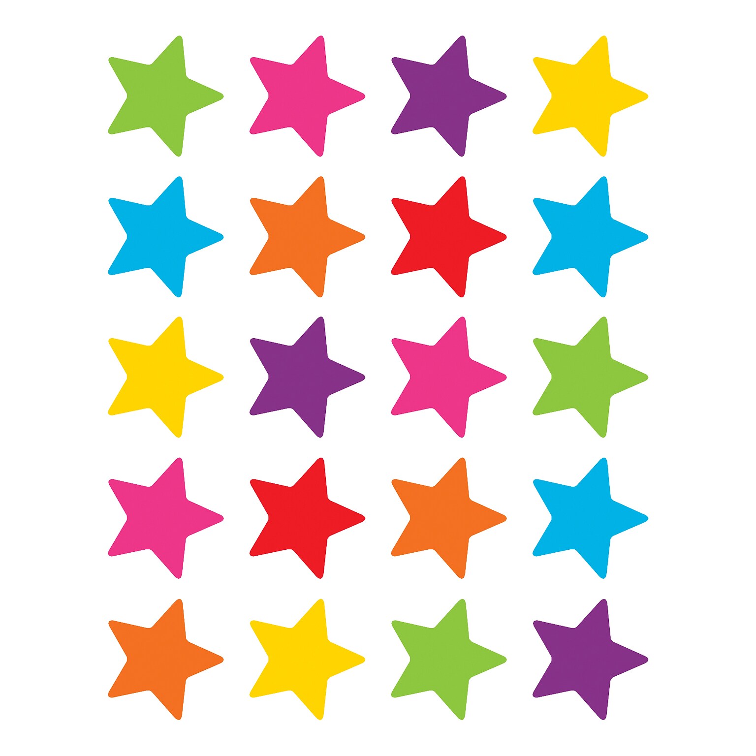 Teacher Created Resources Bright Stars Stickers, Pack of 120 (TCR5796)