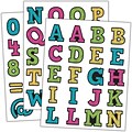 Teacher Created Resources Chalkboard Brights Alphabet Stickers, Pack of 120 (TCR5017)