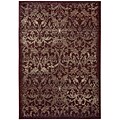 Rizzy Home Chateau Collection 100% Heat-Set Polypropylene 9 10x12 6 Burgundy (CHTCH443600709116)