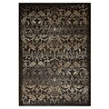 Rizzy Home Chateau Collection 100% Heat-Set Polypropylene Rug,  33 x 53 Black/Brown (CHTCH443700123353)