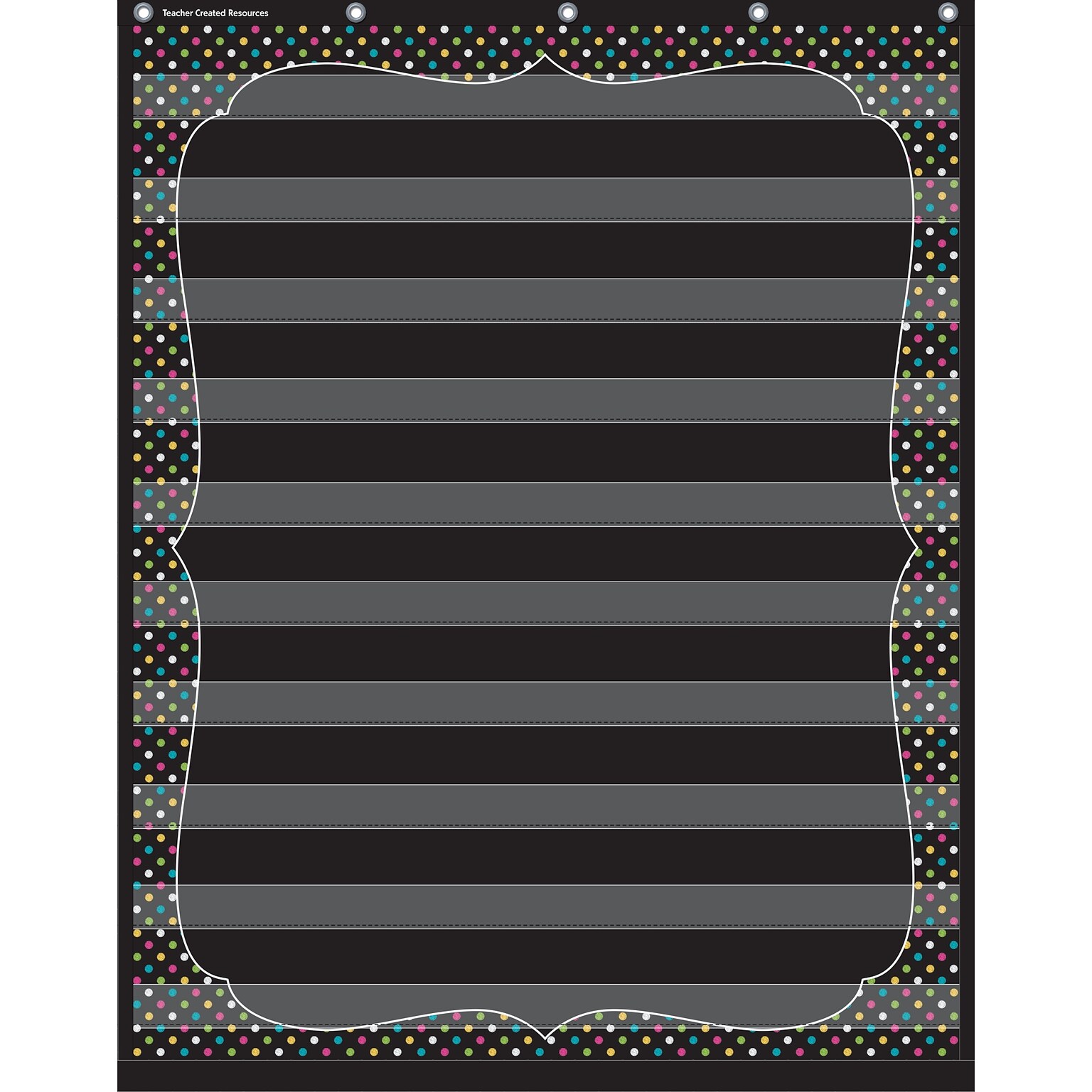 Teacher Created Resources, Chalkboard Brights 10 Pocket Chart (TCR20746)