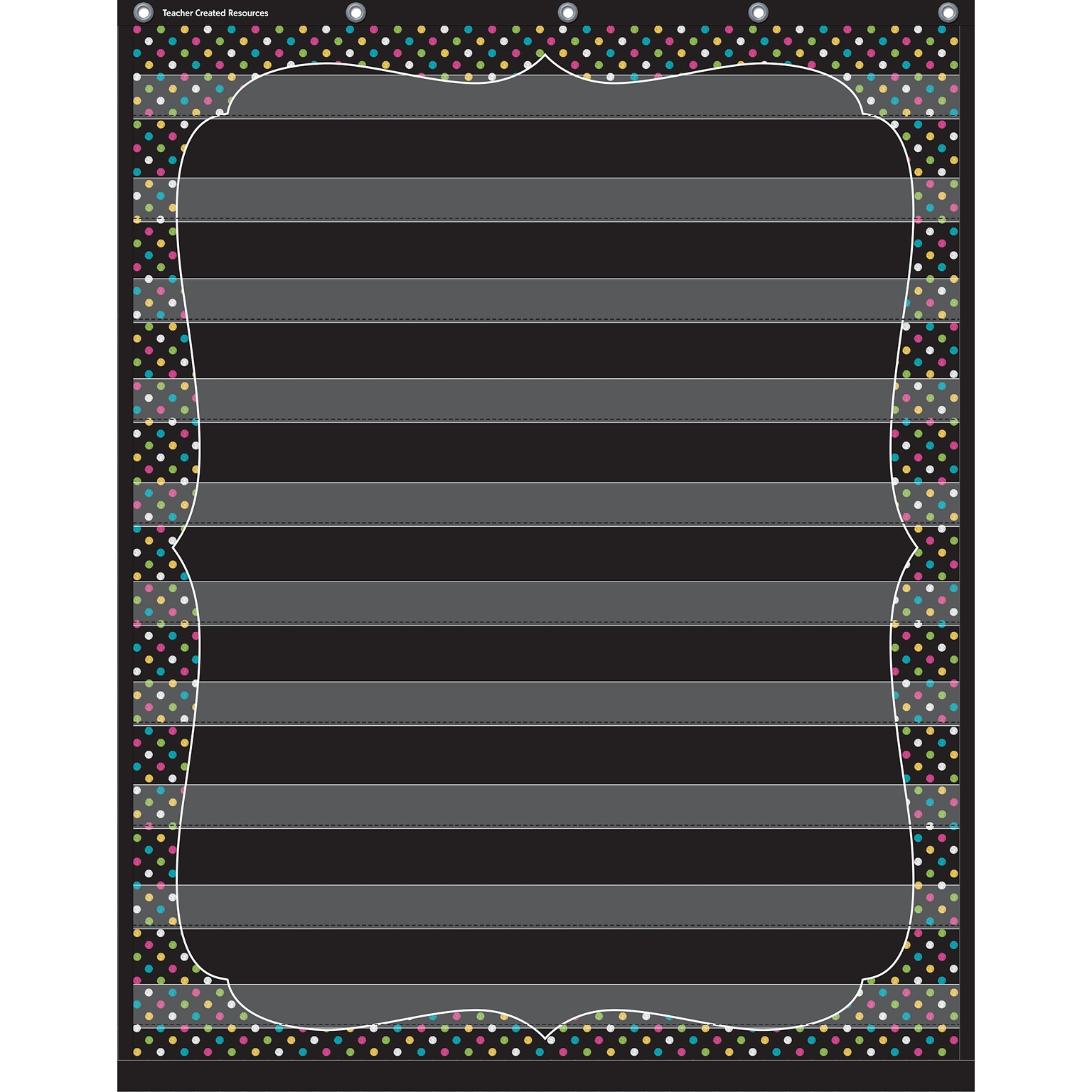 Teacher Created Resources, Chalkboard Brights 10 Pocket Chart (TCR20746)