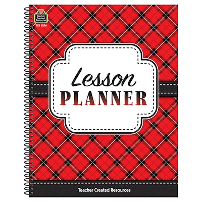 Teacher Created Resources Plaid Lesson Planner, Ages 5-14 (TCR8296)