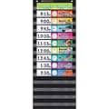 Scholastic Teaching Resources Daily Schedule Pocket Chart with Cards, Black, Ages 4-11 (SC-583865)