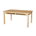 Wood Designs HPL Desks 18D x 48W Rectangle Desk 24 H Hardwood Legs (HPL1848DSK24)