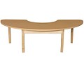 Wood Designs HPL Tables 22D x 64W Half Circle Table 14H Hardwood Legs (HPL2264HCRC14)