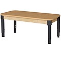 Wood Designs HPL Tables 24D x 48W Rectangle Table 12-17H Adjustable Legs (HPL2448A1217)