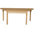 Wood Designs HPL Tables 30D x 60W Trapezoid Table 24H Hardwood Legs (HPL3060TRPZ24)