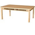 Wood Designs HPL Desks 36D x 48W Rectangle Desk 14 H Hardwood Legs (HPL3648DSK14)