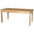 Wood Designs HPL Tables 30D x 60W Rectangle Table 22H Hardwood Legs (HPL306022)