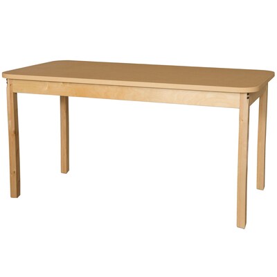 Wood Designs HPL Tables 30D x 60W Rectangle Table 29H Hardwood Legs (HPL306029)