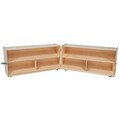 Wood Designs 23.5H x 96W x 15D Mobile Folding Versatile Storage Unit (12530)