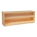 Wood Designs 23.5H x 58W x 15D Mobile Wide Shelf Storage (12624-58)