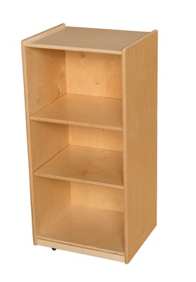 Wood Designs 38H x 18W x 15D Mobile Three Shelf Unit (15700AJ)